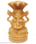 Wooden Snake Ganesha 