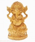 Wooden Kamal Ganesh