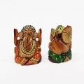 Wooden Painted Ganesh