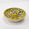 Blue Pottery Incense Holder Round