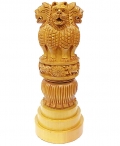 Wooden Ashok Stambh Head 10 inch
