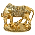 White Metal Cow & Calf (Golden)