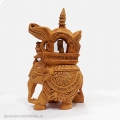 Wood Carving Trunk down Ambabari 4 inch 