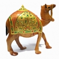 Wooden Painted Desert Camel 5 inch