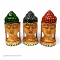 Wooden Buddha Painted