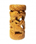 Wood Carving Showpiece 6 Inch Height