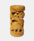 Wood Carving Showpiece 5 Inch Height