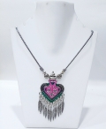 German Siilver Meenakari Necklace 