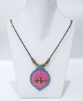 Oxidised Golden Pendant set