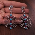 White Metal Earring - 2753