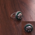German silver Elephant Ring 