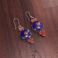 White Metal Firoza Earrings – 2764 