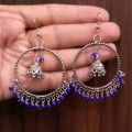 Stylish Jhumka with blue Stones 