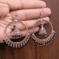 Stylish Jhumka with black Stones