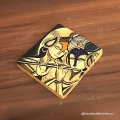 Wooden Pocket Mirror Painted - Pack of 4pc
