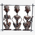 Metal Wall Decor Tribal Frame