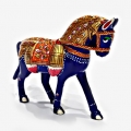 Meenakari horse statue 5 inch