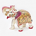 Marble Floral Painted Elephant