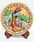 Painting of Radha Krishna on Marble