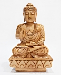 Wooden Fine Carved Buddha Statue (20cm Height)