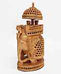 Wooden Hoda Ambabari Statue