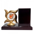 Pen Holder with Gold Plated Ganesha for Office Table 