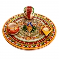 Marble pooja thali 