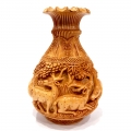 Wooden Carved Flower Pot 