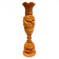Wooden Flower Vase – 20cm Height