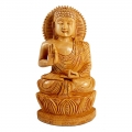 Wooden Kamal Buddha statue 20 cm