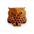 Wooden Undercut Pattern Owl