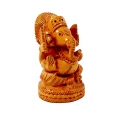 Wooden Carved Ganesh Idol