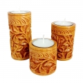 Handmade Candle Holder set of 3pc