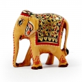 Wooden Painted Elephant 8cm
