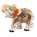 Marble Elephant Statue