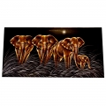 Elephant Painting on Velvet