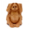 Wooden Round Monkey Set