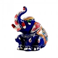 Metal Appu Elephant Painted 2.5 inch Height 