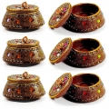 Lac Sindoor box decorated - Pack of 6pc