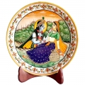 Marble Painting of Radha Krishna