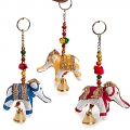 Decorative Elephant Door Hanging ( Pack of 3pc - Multi color )