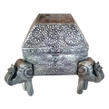 Wooden Painted Box – Elephant Design