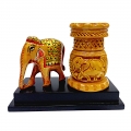 Pen Holder with Painted Elephant